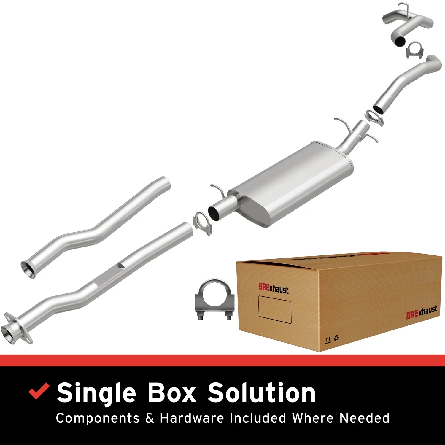 Fits 1994 Chevrolet S10 Direct-Fit Replacement Exhaust System 106-0486
